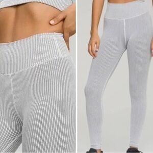 Good American Striped Ribbed Leggings 2XL